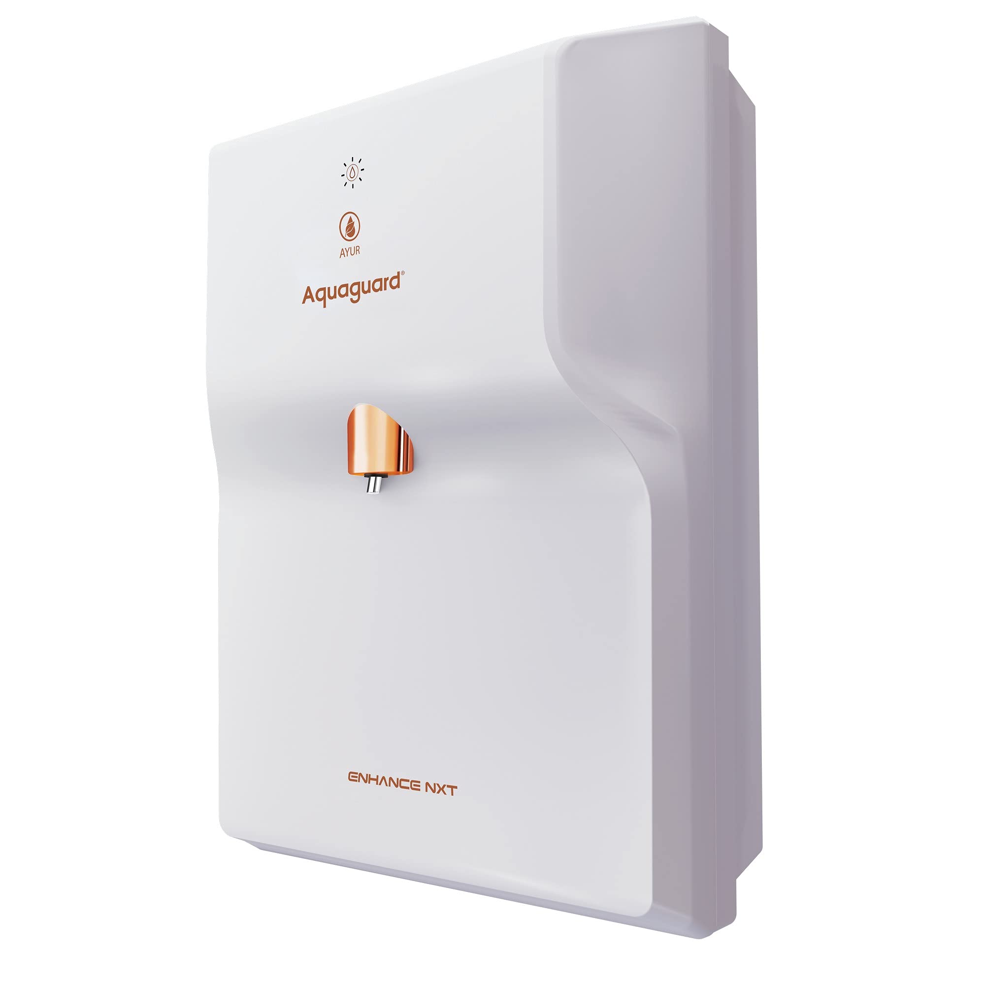 Aquaguard Enhance NXT Water Purifier with Patented Active Copper+UV+Ayur+Minetal Gurad Technology with ethe goodness of 7 Ayurvedic herbs, spices with purified water