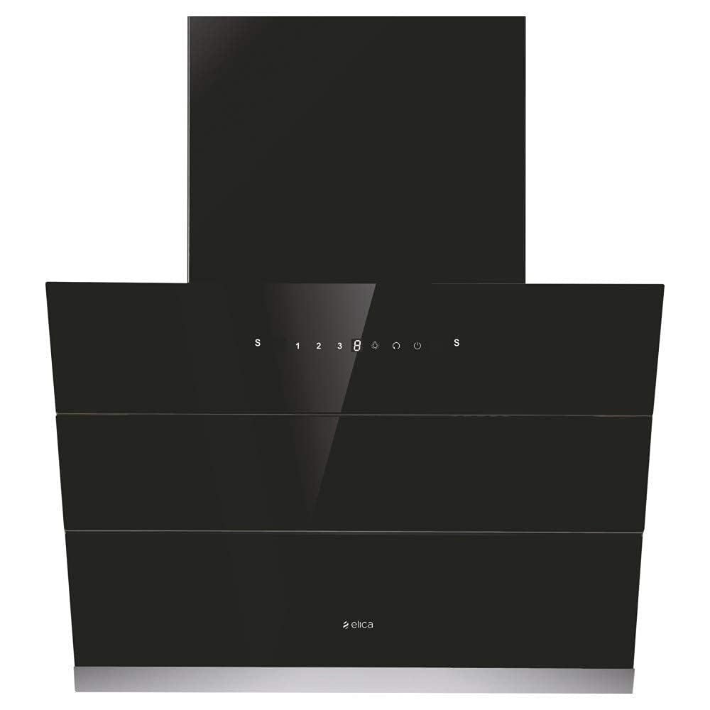Elica 60 cm 1350 m3/hr Filterless Autoclean Angular Kitchen Chimney with 15 Years Warranty (EFL-S6012 HAC LTW VMS, Touch + Motion Sensor Control, Black)