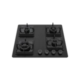 Kaff NYG 64B: Full Brass 4-Burner Built-in Hob - High Efficiency Design
