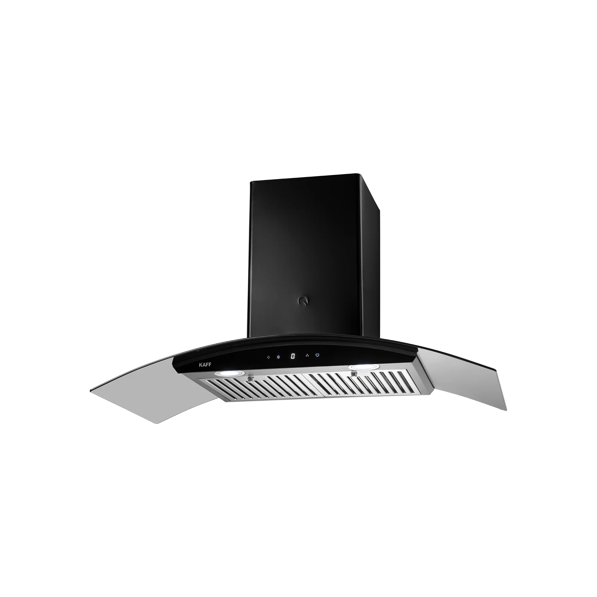KAFF LIZ DHC 90 Auto Clean Curved Glass Kitchen Chimney - 90 CM with Baffle Filter