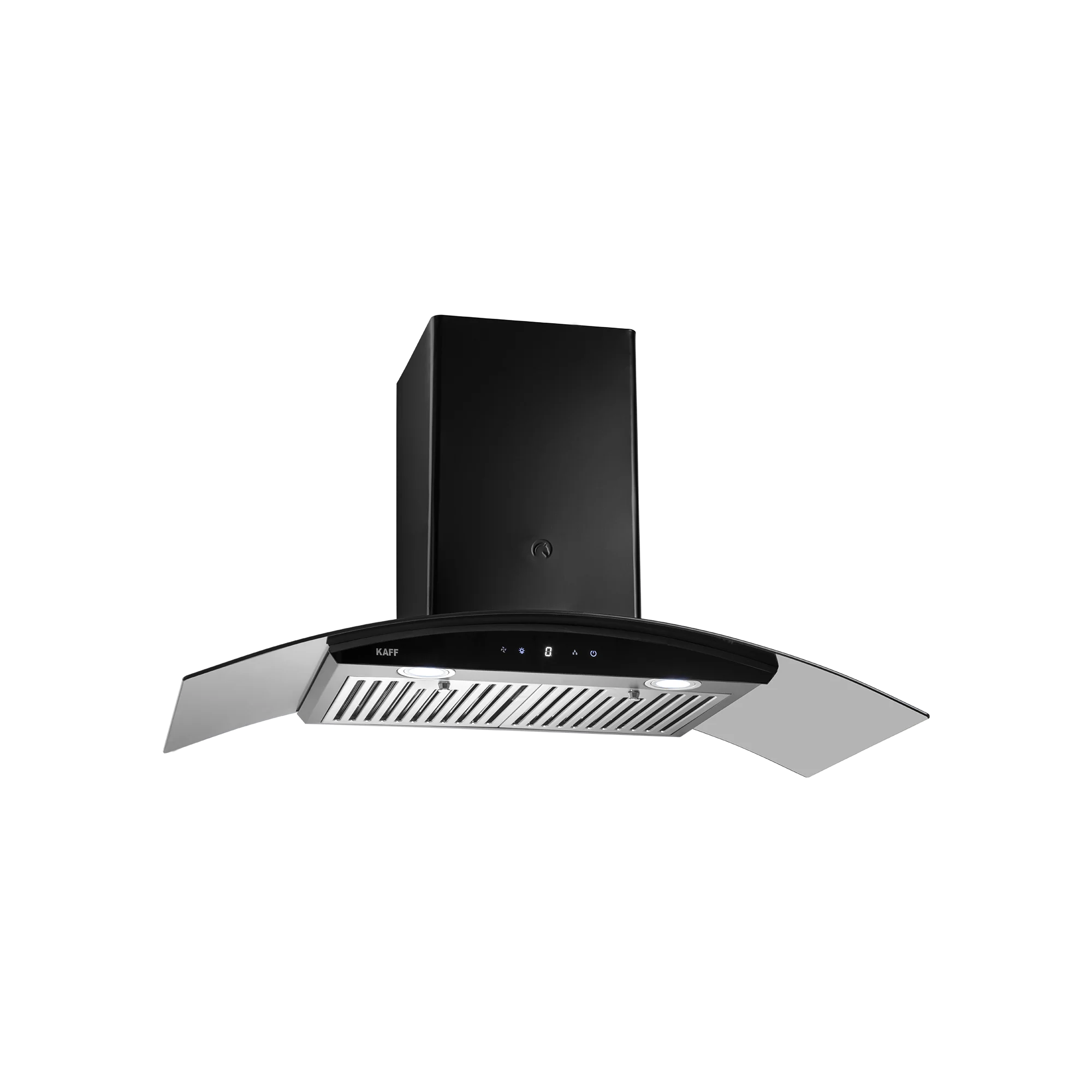 KAFF LIZ DHC 90 Auto Clean Curved Glass Kitchen Chimney - 90 CM with Baffle Filter