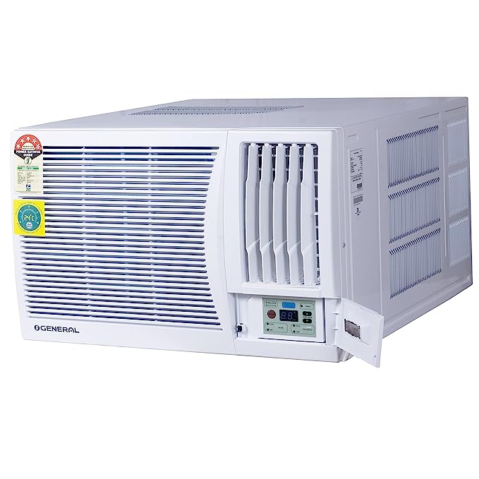 OGeneral AXGB18BAWA 1.5 Ton 5 Star Window AC (Copper, Clean Air Filter, 2021 White)
