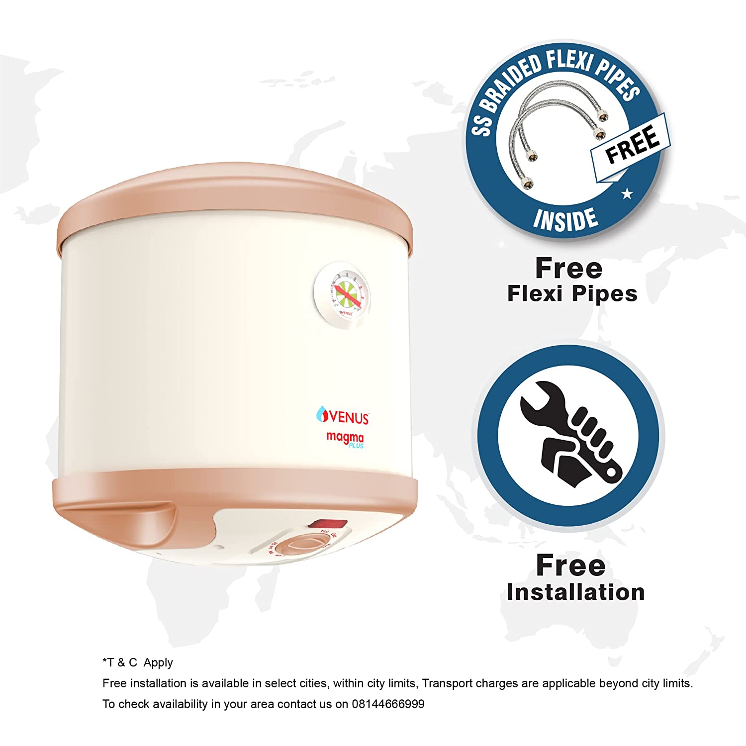 Venus Magma Plus 6GV 6-L Water Heater Ivory BEE Star Rating 3 Stars