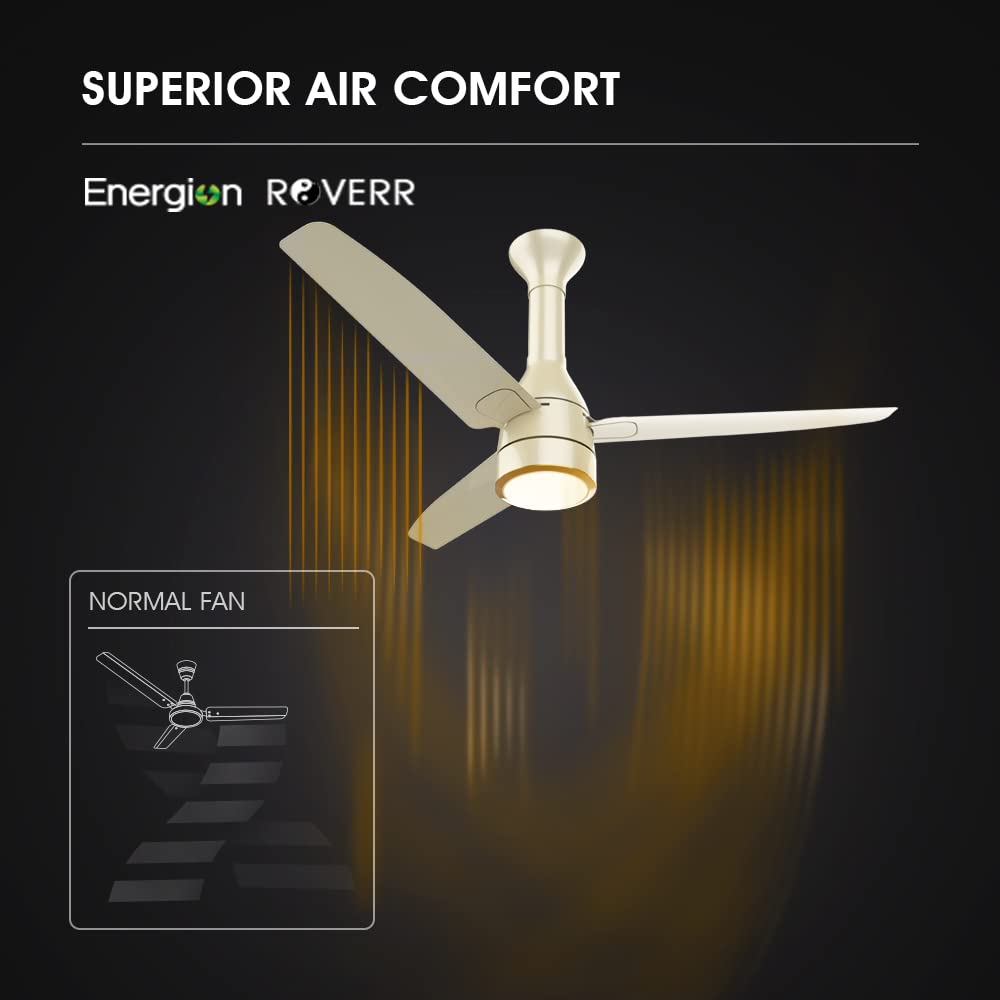 Crompton Energion Roverr Underlight 1200mm (48 inch) BLDC Ceiling Fan (Champagne Gold)