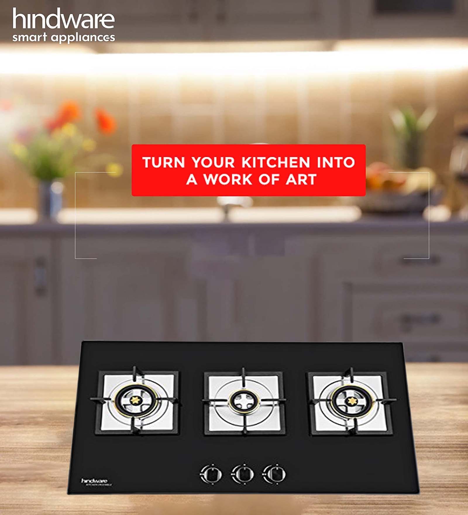 Hindware Arena 3B 78 CM Built In Hob