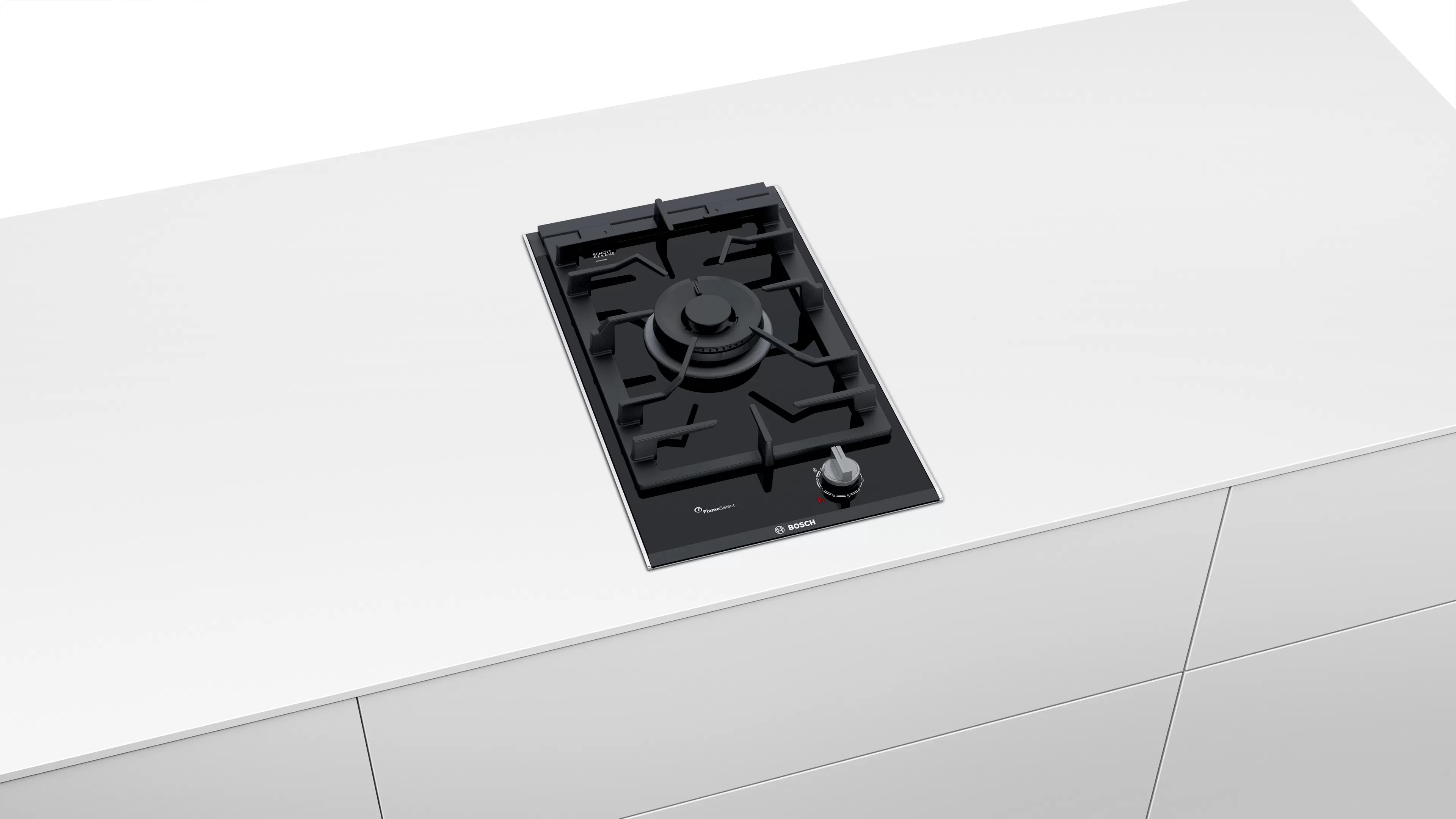 Bosch PRA3A6D70I Series 8 Domino Gas hob 30 cm Ceramic, Black