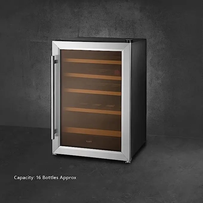 Kaff KWC 62 | Wine Cooler| Capacity -16 Bottles | Wine Chiller | Inner Glass with UV-Protection.