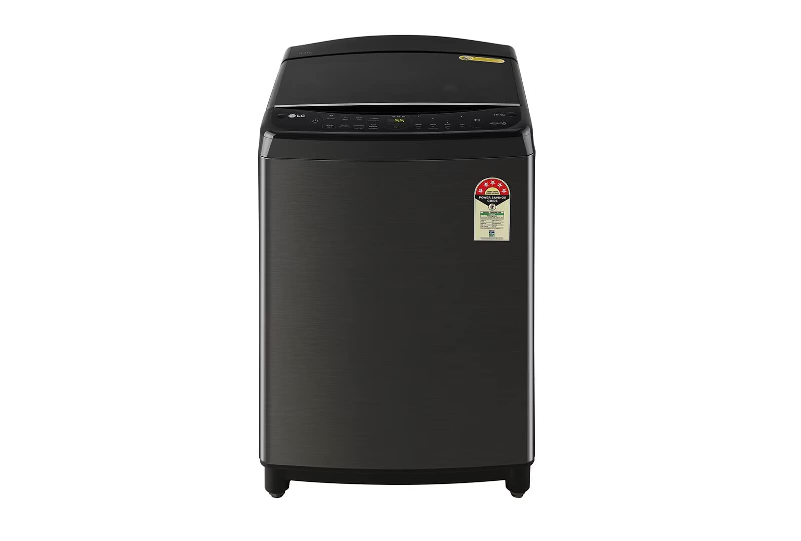 Lg Electronics 11 Kg 5 Star Inverter Wi-Fi Fully-Automatic Top Loading Washing With In-Built Heater (Thd11Swp, Platinum Black, Aidd Technology)
