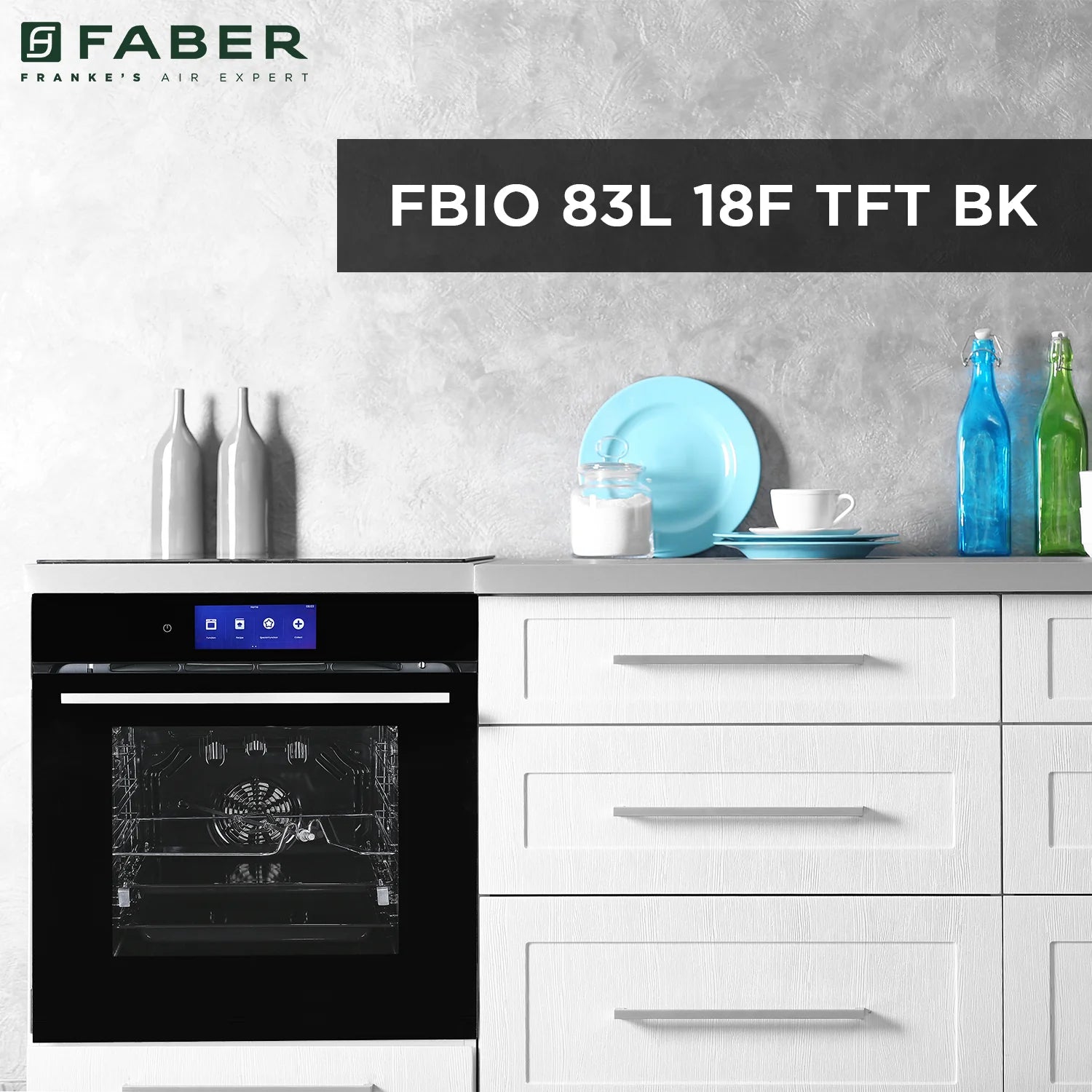 ஃபேபர் பில்ட் இன் ஓவன் வித் ஏர் பிரையர் FBIO 83L 18F TFT BK N
