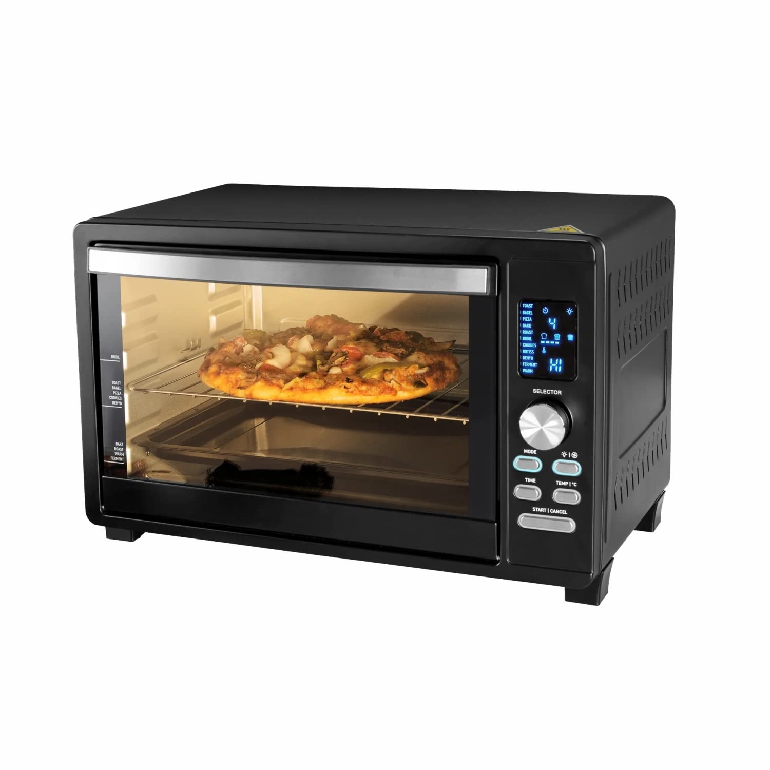 Glen Electric Digital OTG Oven 33 Litres, 1500W Power Digital, Full Back Convection, Motorized Rotisserie, Black (5033DIGI)