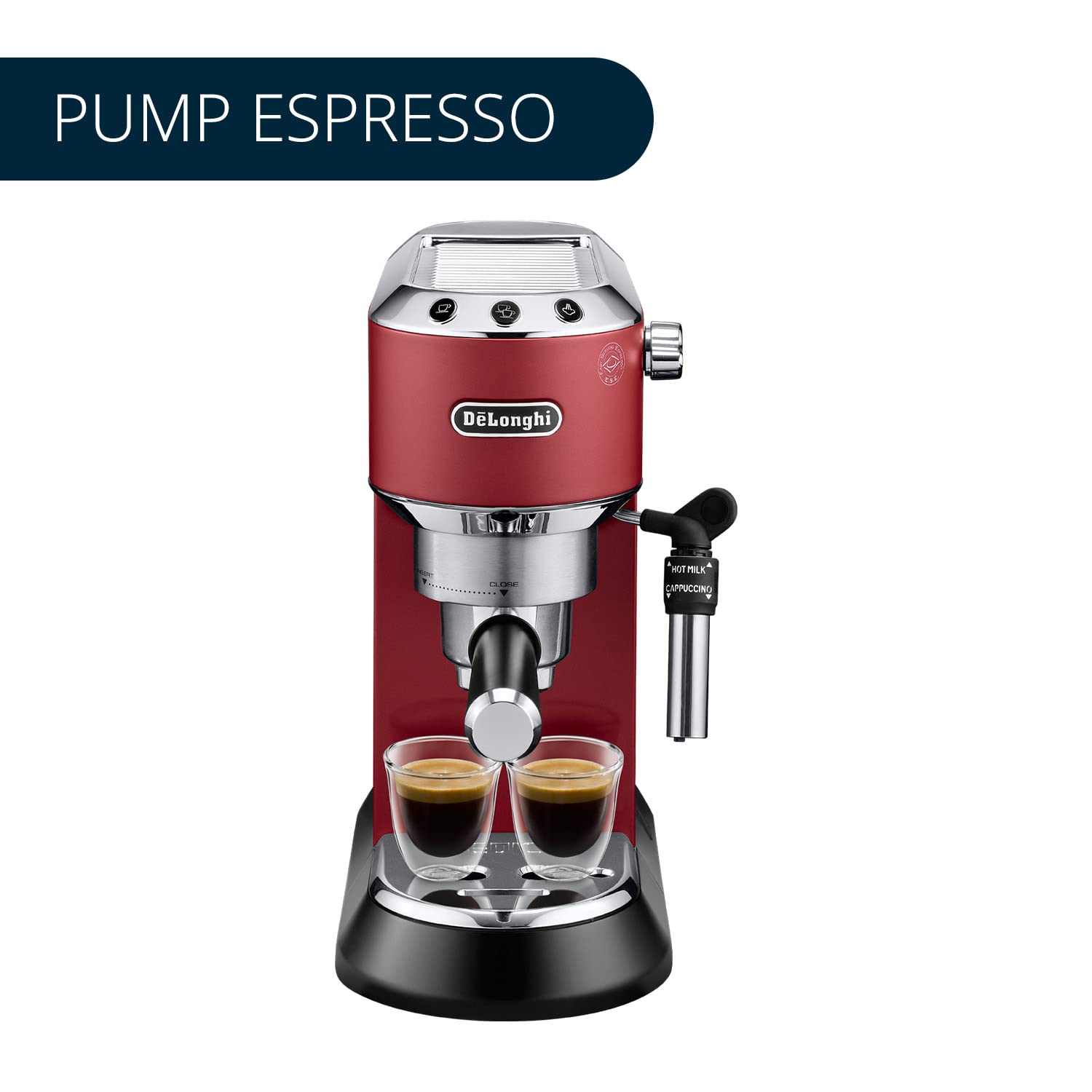 DeLonghi EC685.R 1350-Watt Espresso Coffee Machine (Red)