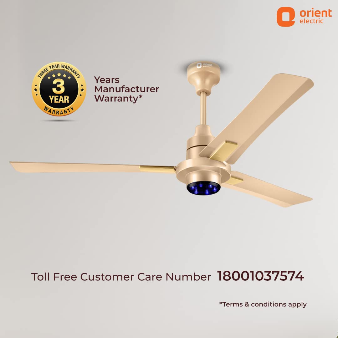 Orient Electric I-Tome Smart BLDC fan 1200mm Topaz Gold