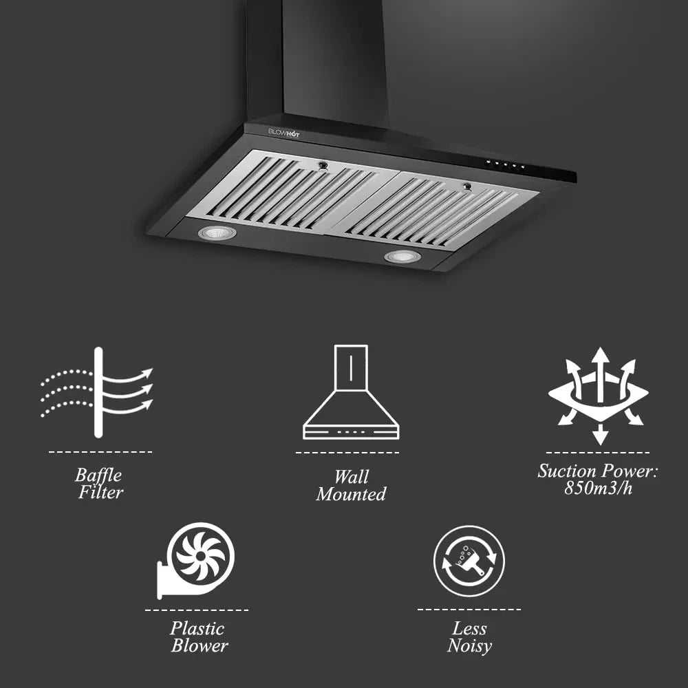 BLOWHOT EVA-BLACK 60 CM CHIMNEY