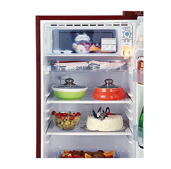 LG 185 L 1 Star Direct-Cool Single Door Refrigerator (GL-B181RRGB -Toughened Glass, Red)