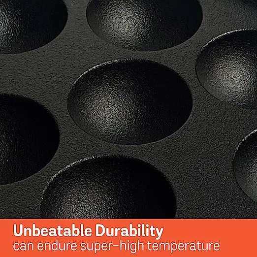Meyer Cast Iron Appam Pan (Gas Compatible) 48484 20cm Black