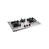 MARMOR 823-3 Full Brass Built-in Hob: High Efficiency Burners