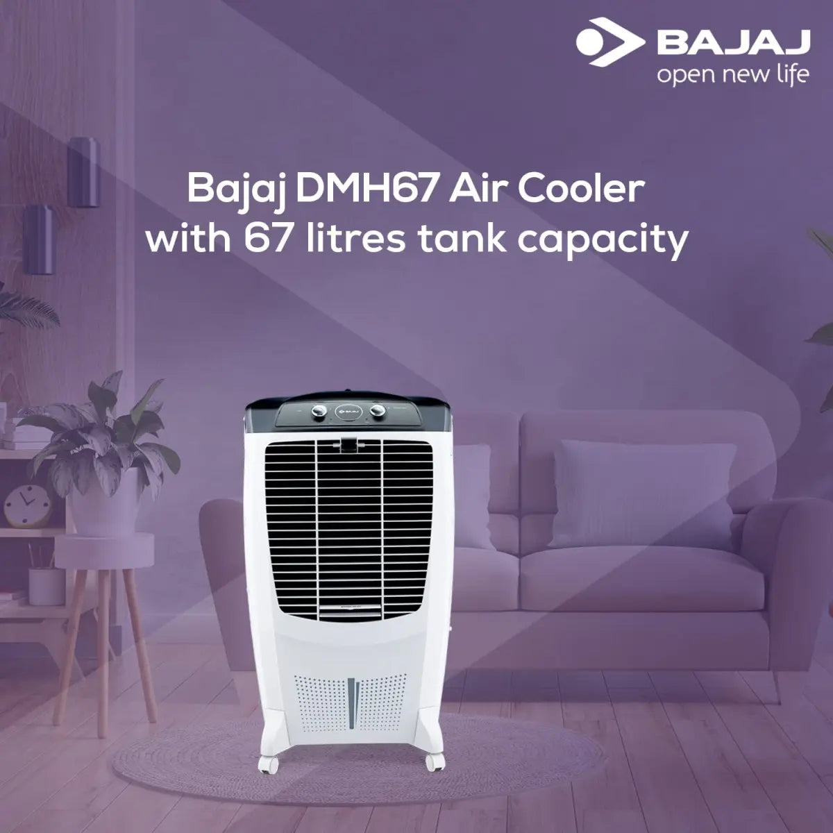 Bajaj DMH67 67L Desert Air Cooler White