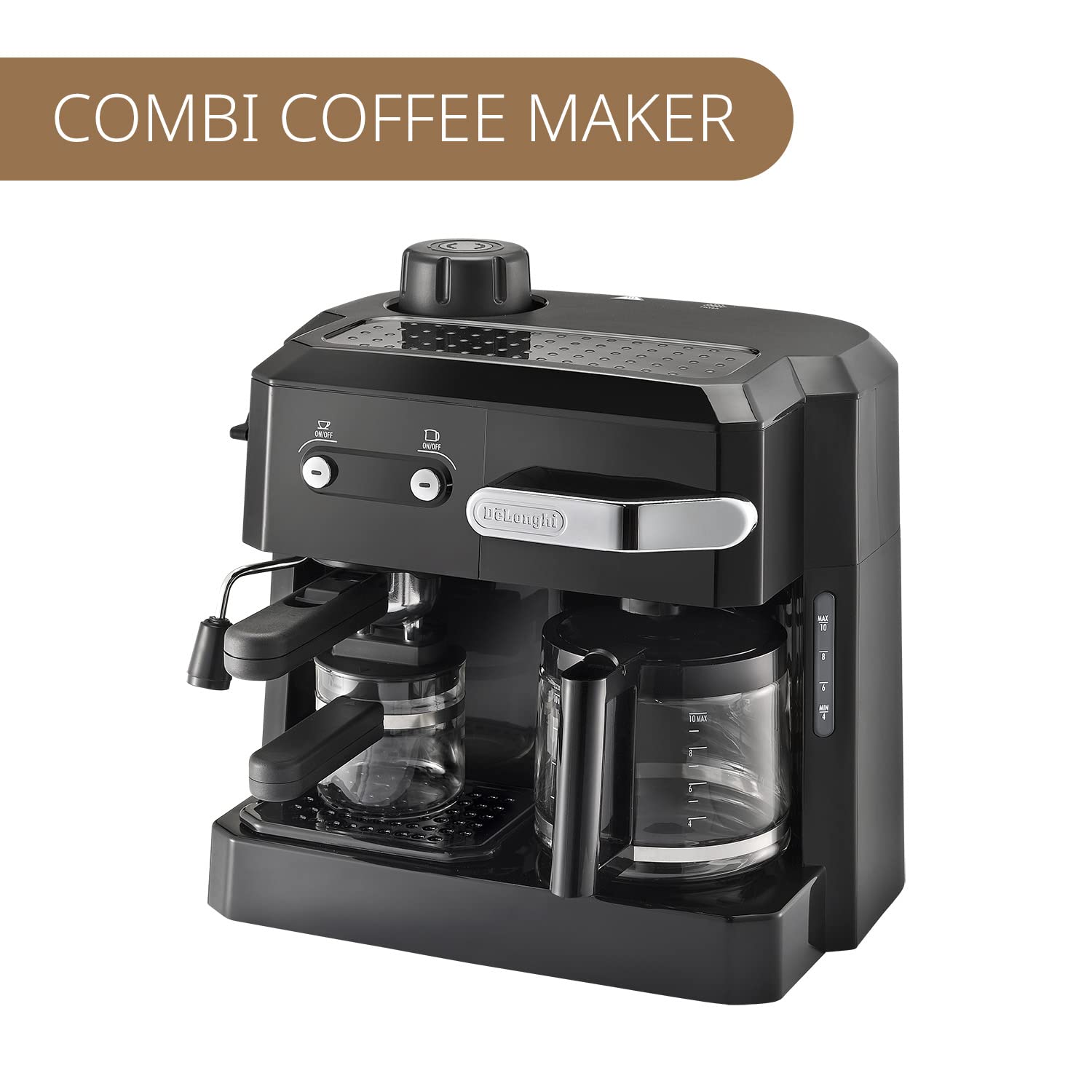 DELONGHI BCO 320 Combi Pump Espresso & Drip Coffee Maker (Black, 1700W)