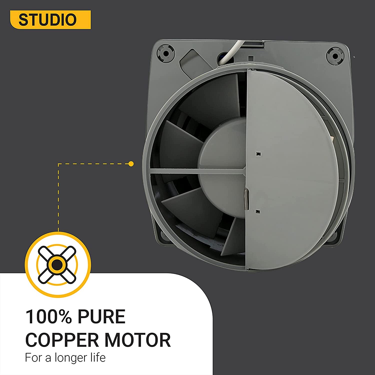 atomberg Studio+ 150mm BLDC motor Fan Stainless Steel