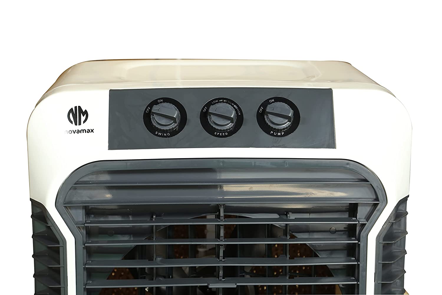 Novamax Zephyr 90 L Desert Air Cooler For Home/Office With 3-Side High Density Honeycomb Cooling Pads, Auto Swing, 4-Way Air Deflection & 3-Speed...