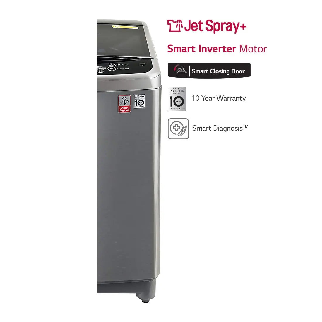 LG 7.0 Kg Inverter Fully-Automatic Top Loading Washing Machine (T8077NEDL5, STS-VCM)