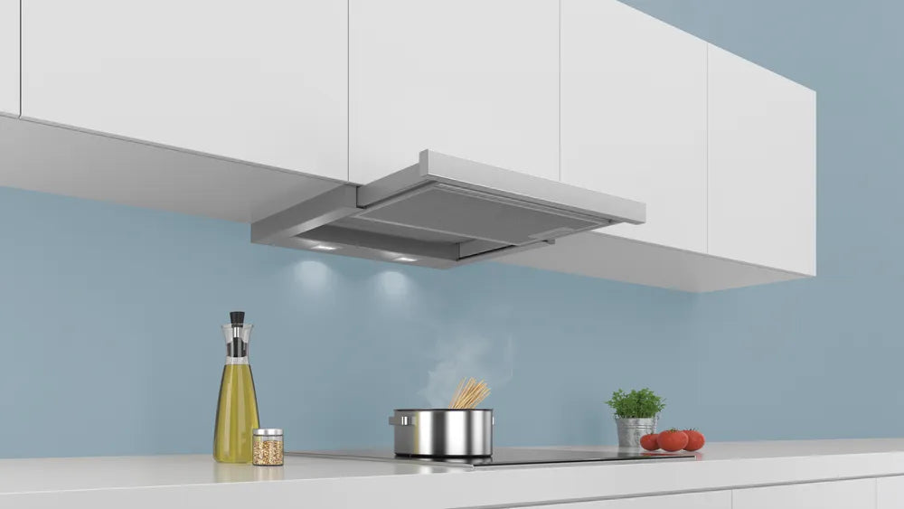 Siemens telescopic cooker hood 60 cm Silver metallic LI64MA530