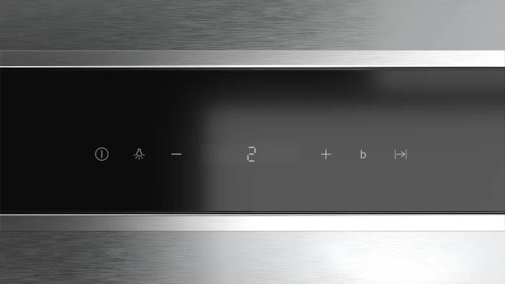 Siemens Downdraft hood 90 cm clear glass black printed LD97AA670B