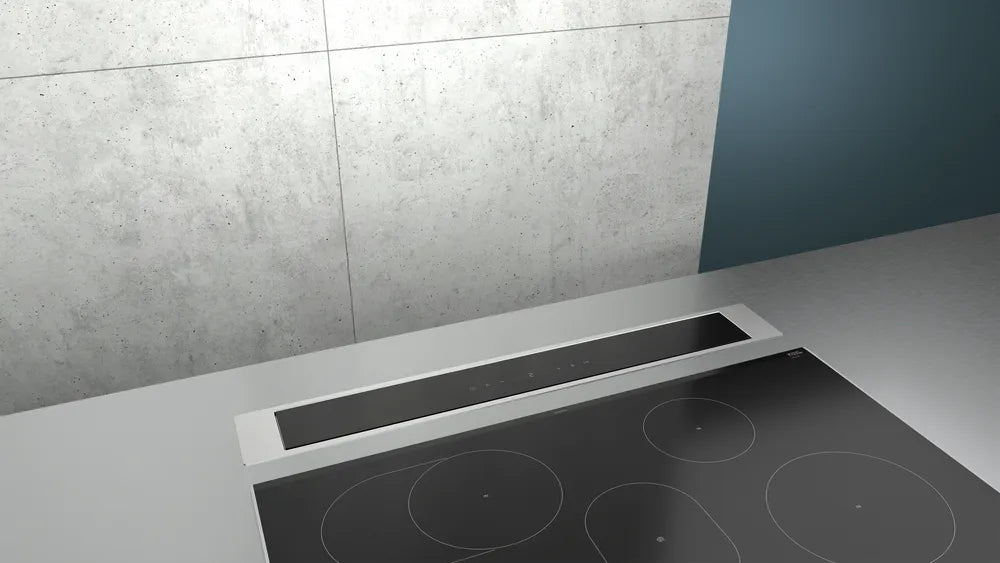 Siemens Downdraft hood 90 cm clear glass black printed LD97AA670B