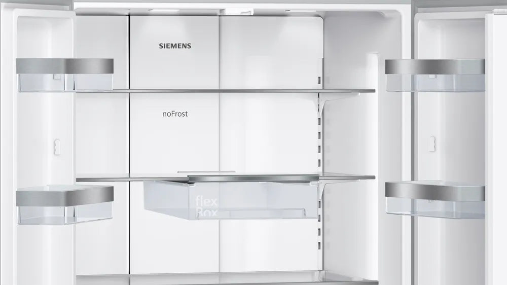 Siemens iQ700 KF86FPB2I French Door Bottom Freezer, 3 Doors, 183x81cm, Black