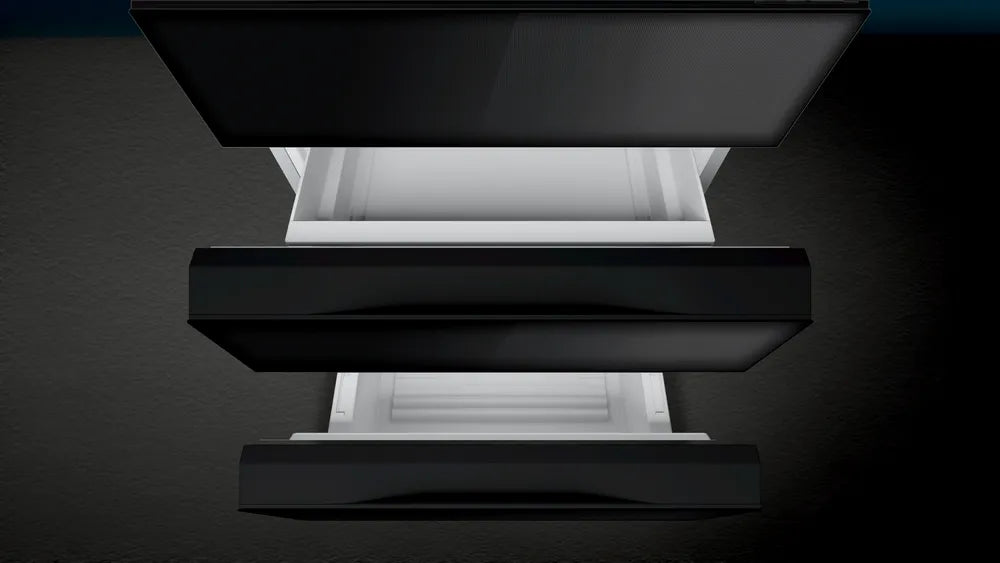 Siemens iQ700 KF86FPB2I French Door Bottom Freezer, 3 Doors, 183x81cm, Black
