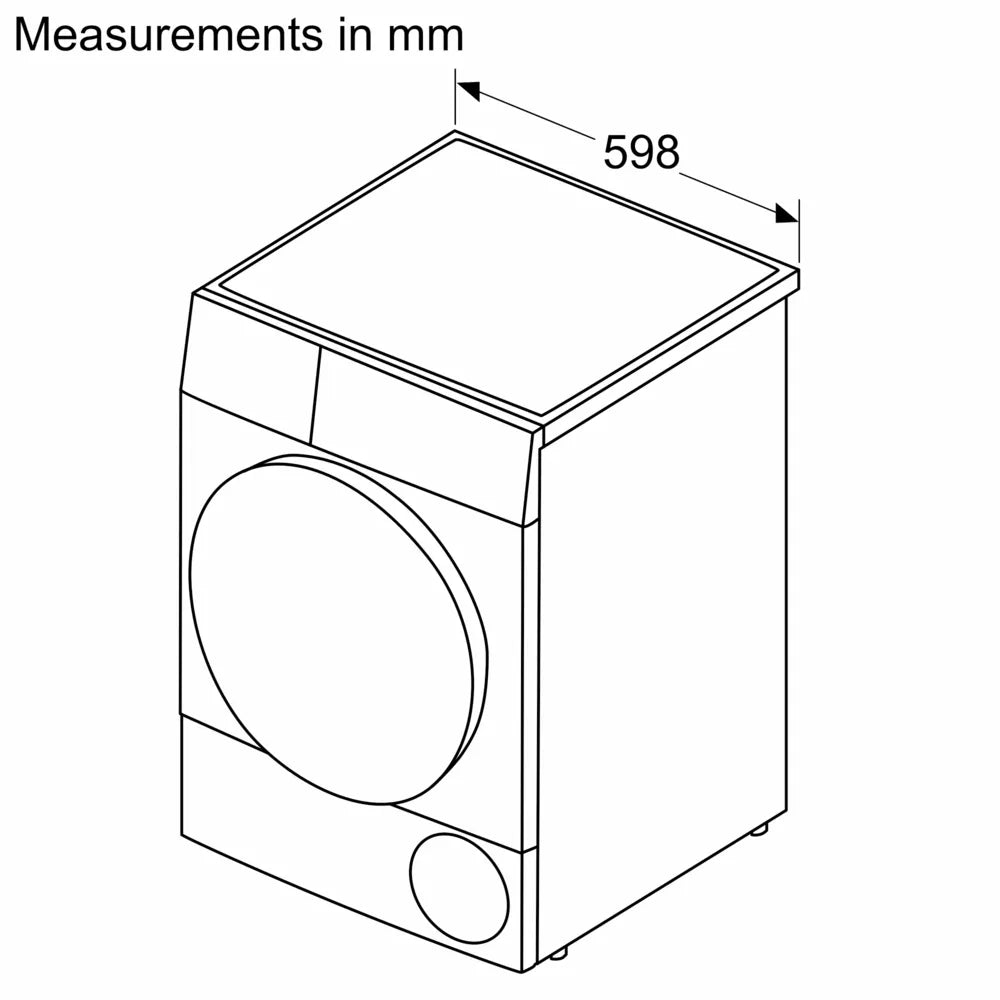 SIEMENS 8 kg Fully Automatic Front load Condenser Tumble Clothes Dryer WP31G208IN, Silver Inox,