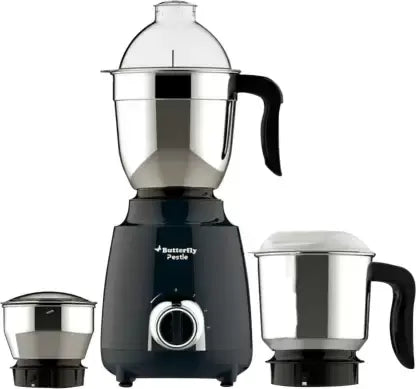 Butterfly Pestle 3 Jar 750 Mixer Grinder (3 Jars, Ink Blue)
