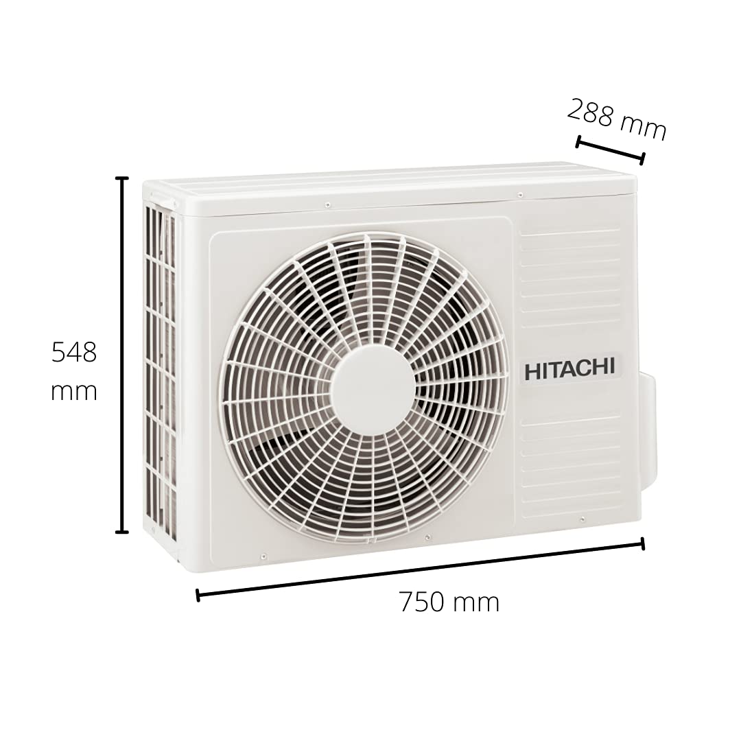Hitachi 1.5 Ton 5 Star Inverter Split AC (Copper, Dust Filter, 2021 Model, RSOS518HEEA, White)