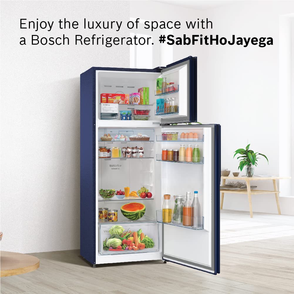 Bosch Max Convert 263L Inverter Frost Free Refrigerator (CTC27BT4NI, Convertible, Egyptian Blue, 2022 Model)