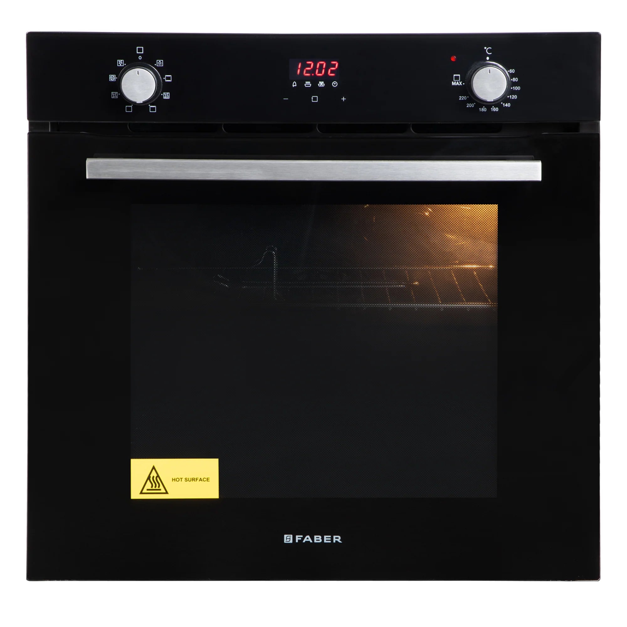 Faber FBIO 80L 8F Built-in Oven: 8 Functions, Light, Grill, Convection, Fan, Bottom Heat SS