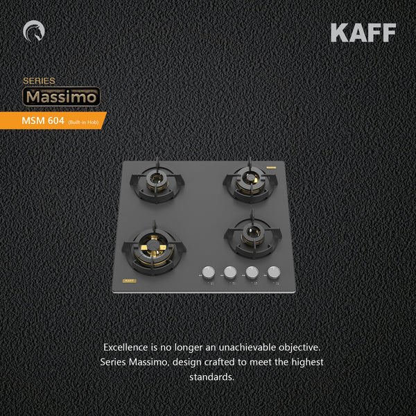 Kaff Massimo MSM 604X 60cm 4-Burner Hob: Streamlined and High-Performance Cooking Solution