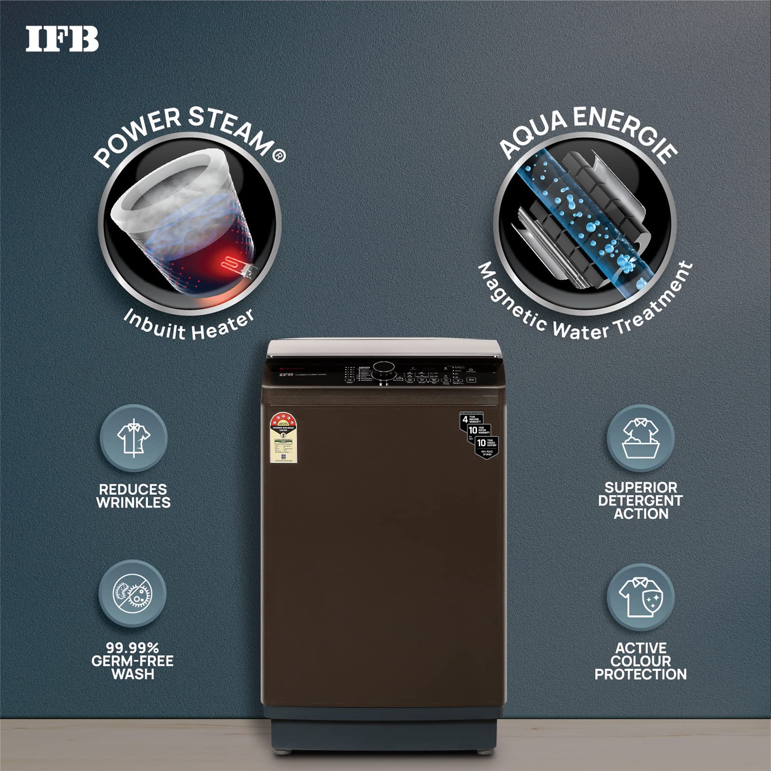 IFB 8.0 Kg Washing Machine TL-SBRS 8.0 KG Aqua Brown