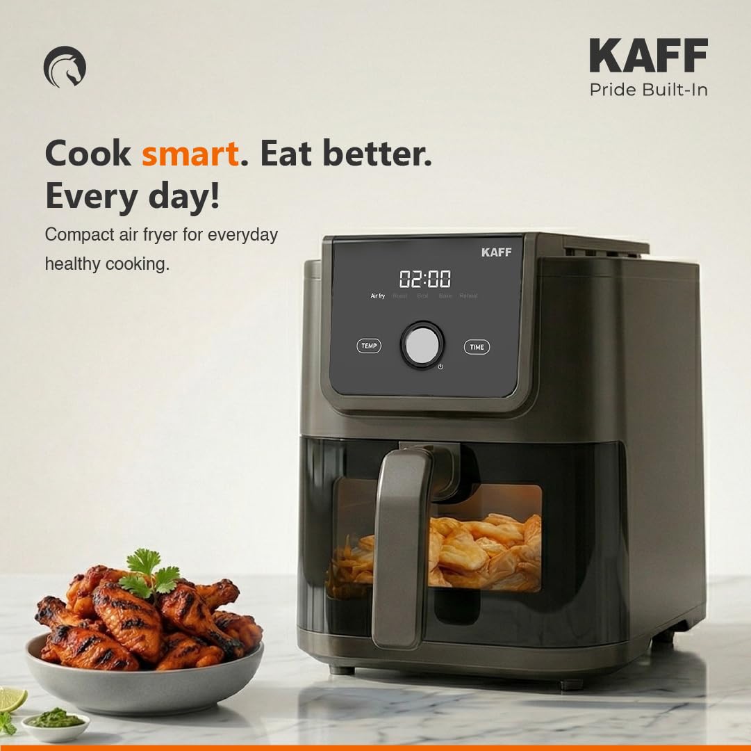 Kaff Digital Air Fryer 5L Air Fryer  KFR5 LED Touch Control, Adjustable Temperature