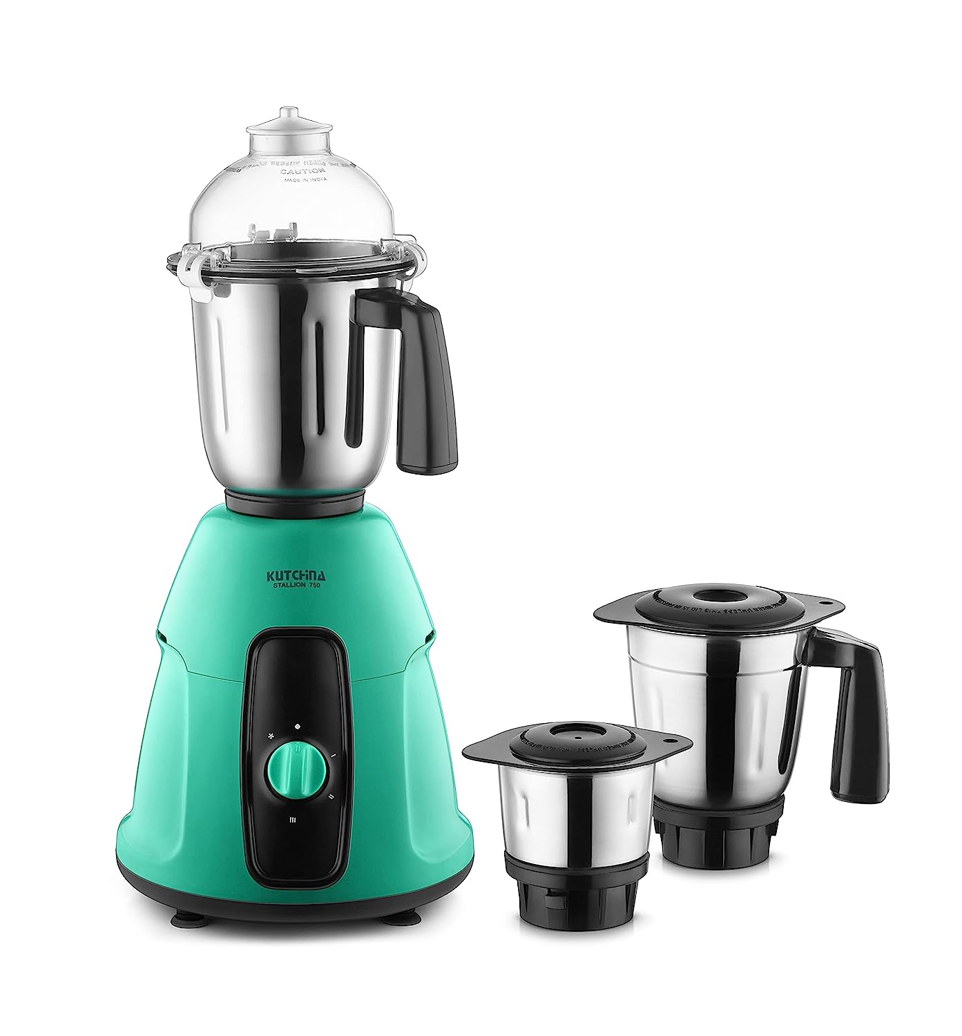 KUTCHINA Mixi Grinder 750 Watt with 3 Jars Green ‎Stallion