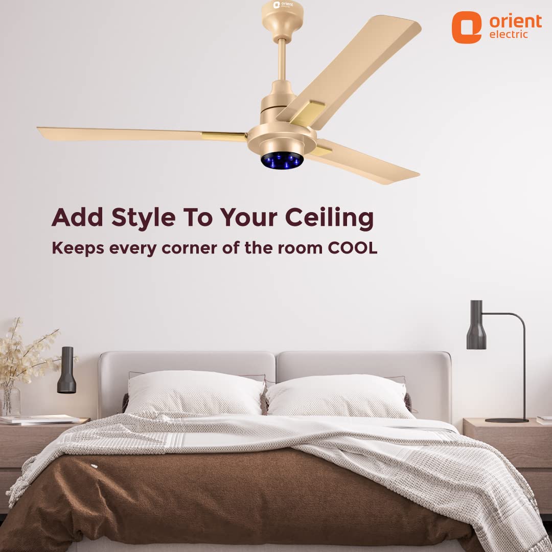 Orient Electric I-Tome Smart BLDC fan 1200mm Topaz Gold