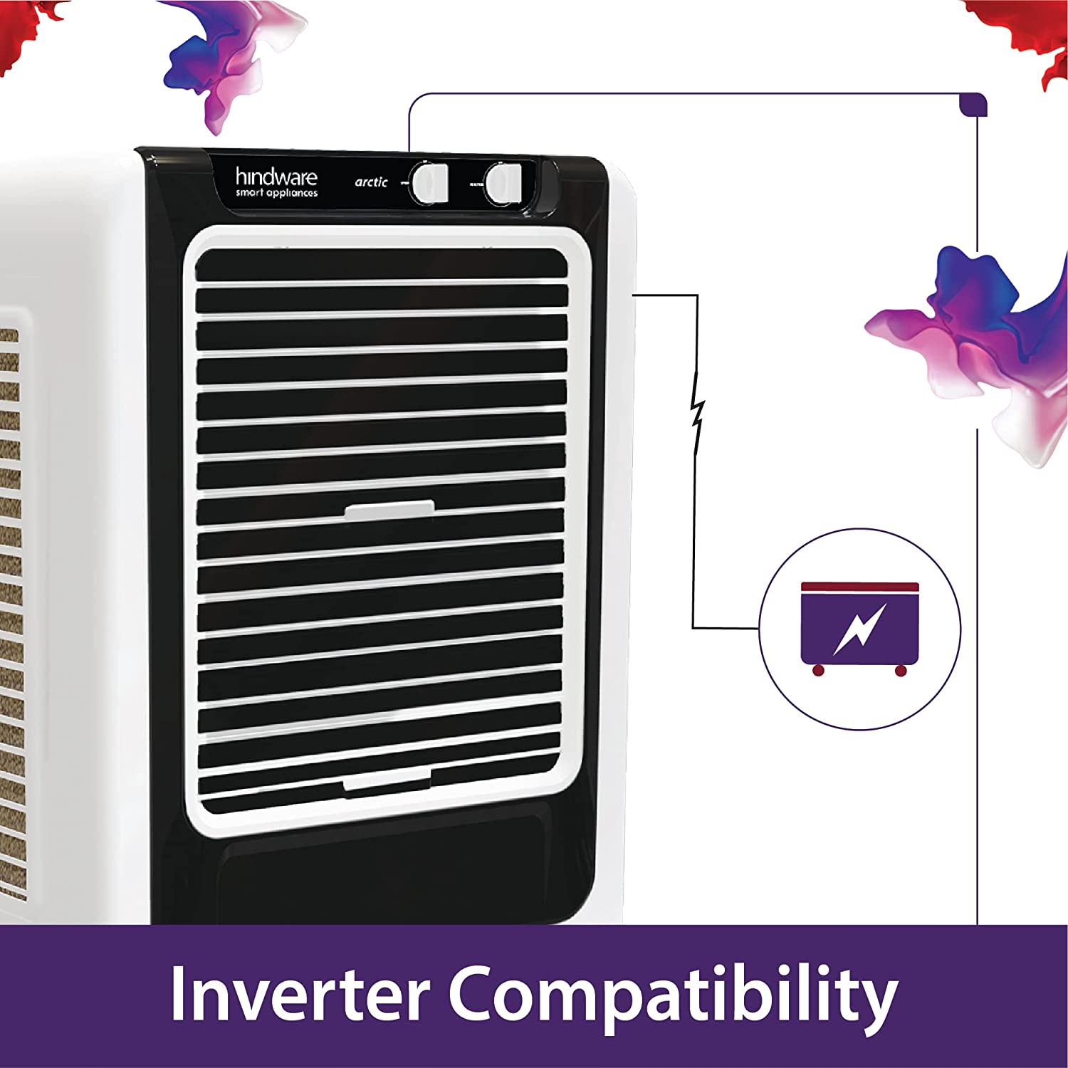 Hindware Snowcrest Arctic 90L Air Cooler Black & White