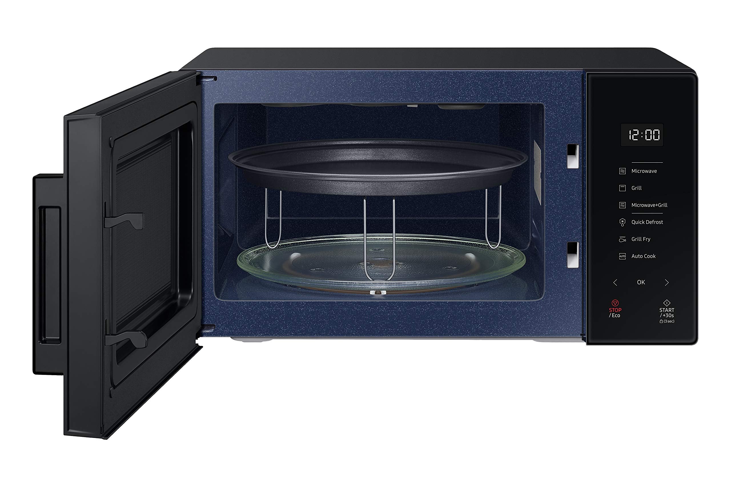 Samsung 23 L Grill Baker Series Microwave Oven (MG23T5012CK/TL, Black, With Crusty Plate)
