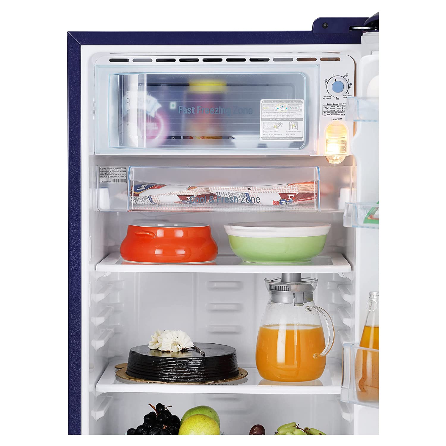 LG 185 L 3 ஸ்டார் டைரக்ட்-கூல் சிங்கிள் டோர் ரெஃப்ரிஜிரேட்டர் ‎ப்ளூ யூபோரியா