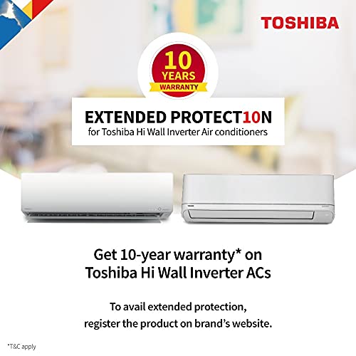 TOSHIBA 1.5 Ton 5 Star Antibacterial Coating, Dust Filter, Air Purification, Dehumidifier Split System AC (Copper, Inverter, 2021 RAS-18ZKCV5G-INT+RAS-18ZACV5G-INT, White)