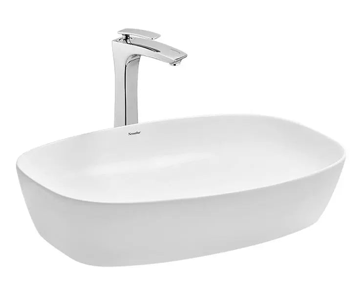 Cera A2020102 Senator Serenade Thin Rim Table Top Wash Basin - 600x380x140 mm