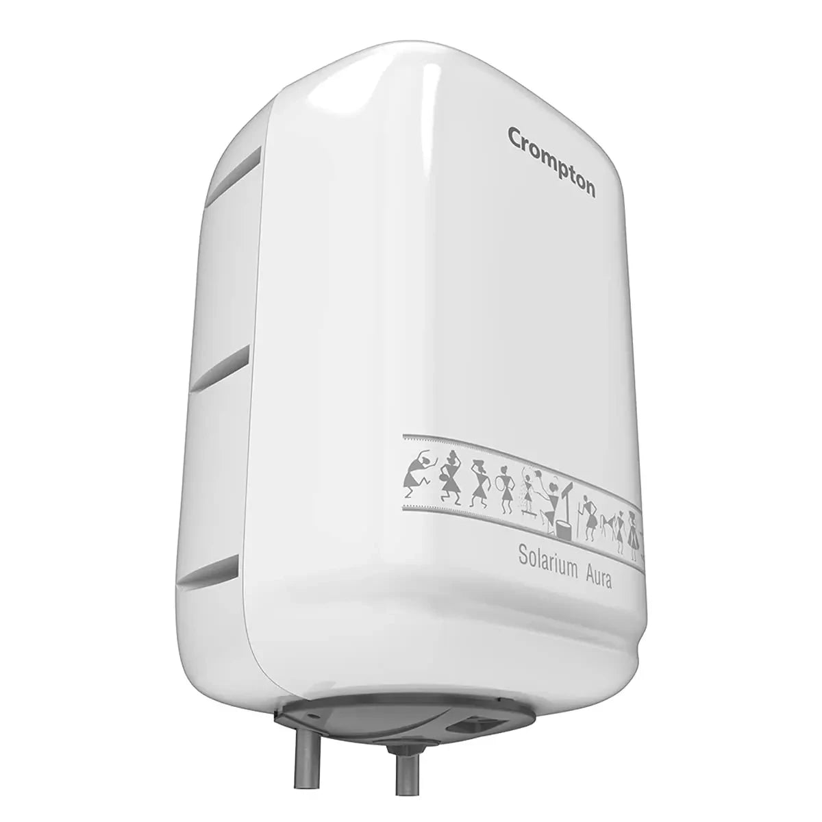 Crompton Solarium Aura 2000-Watt Storage Water Heater (White) - 10 Liter