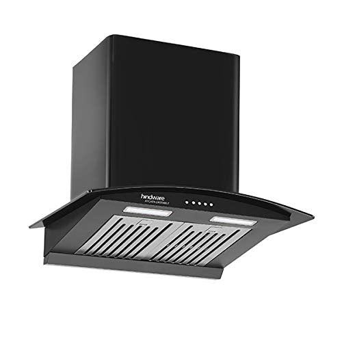 Hindware Victoria 60 Auto Clean Chimney (Black)