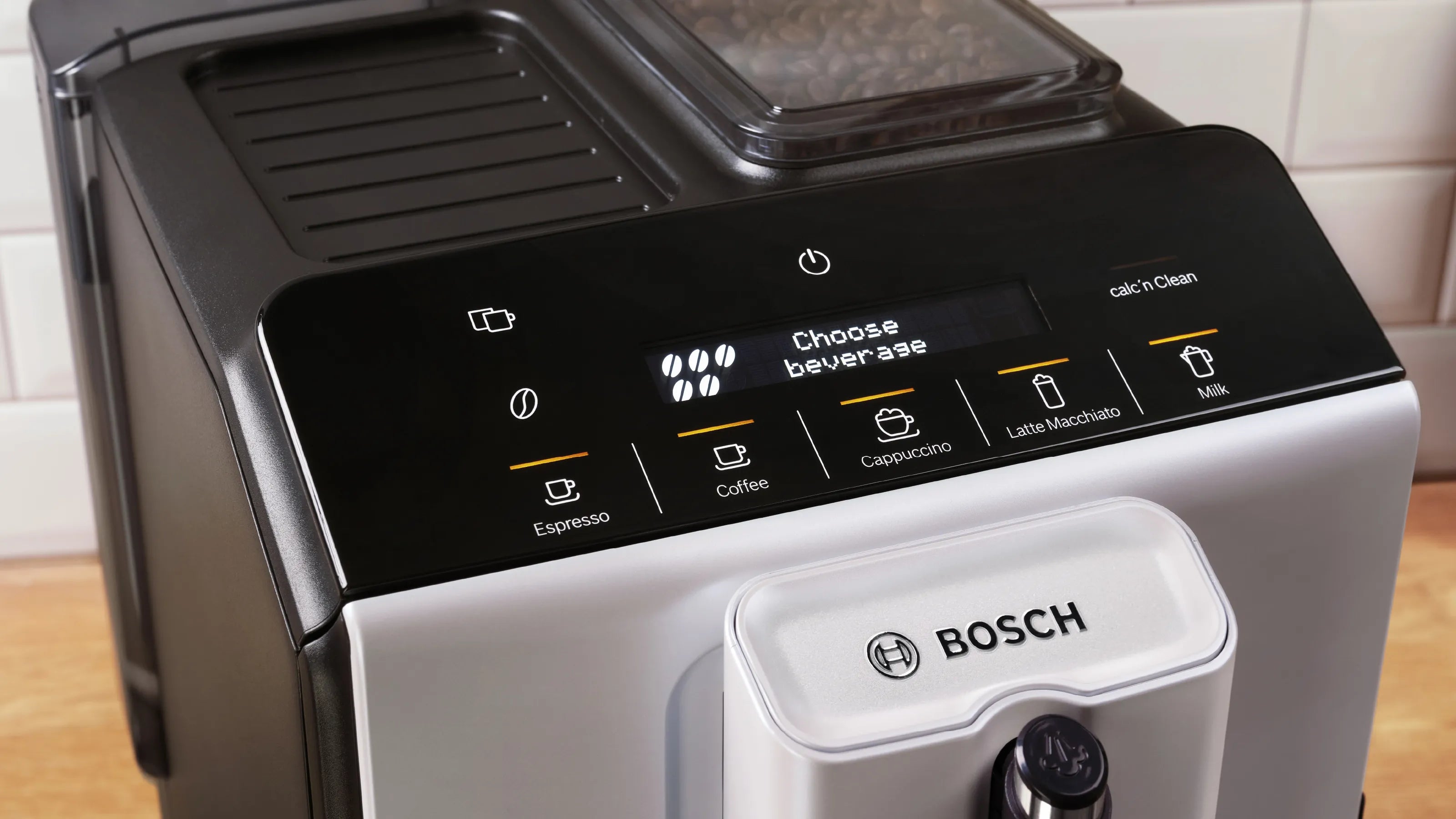 Bosch TIE20301IN Series 2 Fully automatic coffee machine VeroCafe Silk Silver, Removable water tank