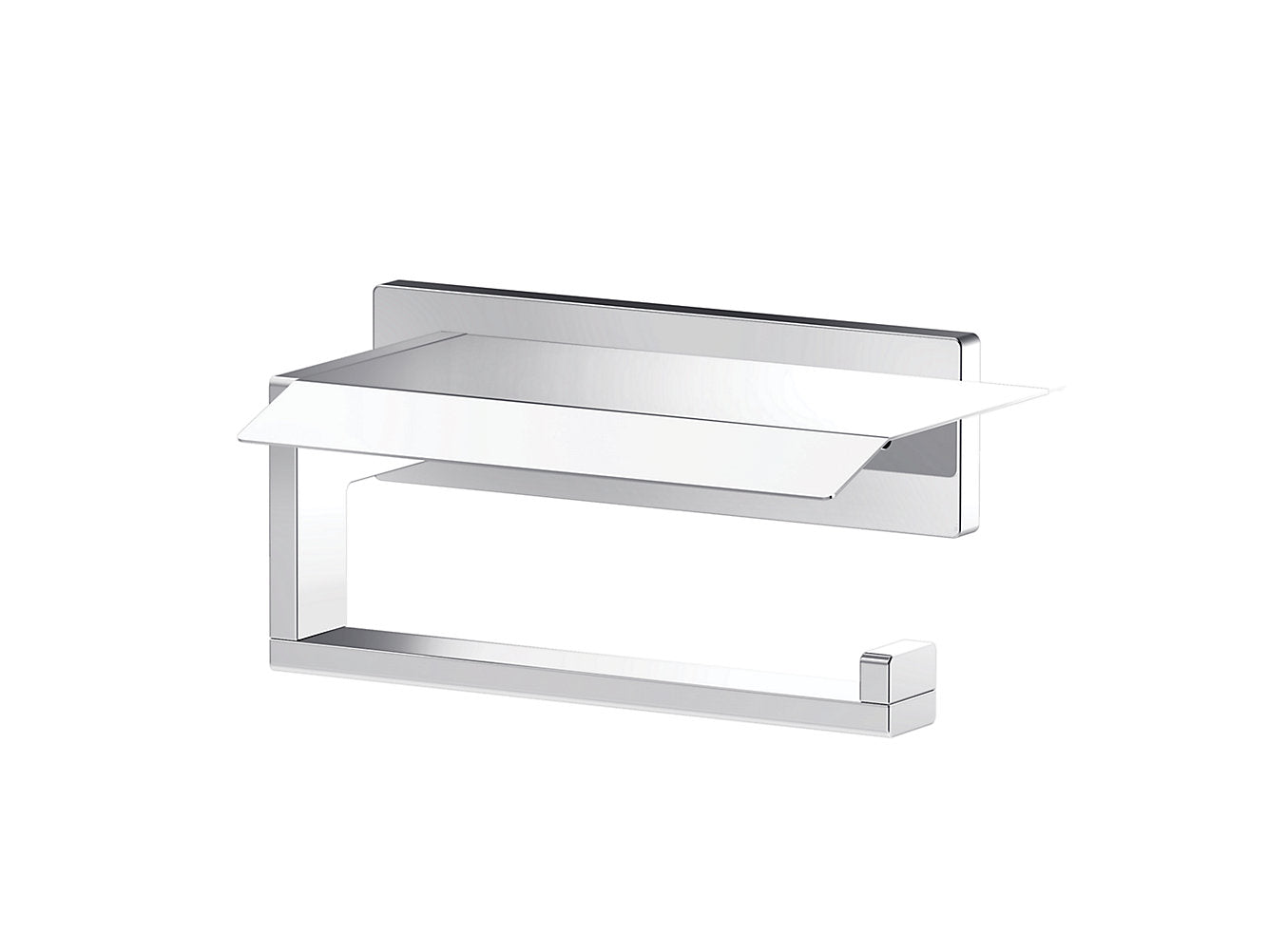 kohler K-25071IN-CP Square tissue holder with cover in polished chrome