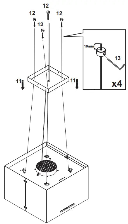 Blaupunkt 5DB96453 Chimney with 220-240V Voltage and 225.4W Total Connected Load